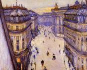 古斯塔夫 卡里伯特 : Rue Halevy Seen from the Sixth Floor